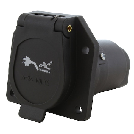 Ac Works 7-Way Truck/Vehicle End Trailer Socket RV7WSOCKET